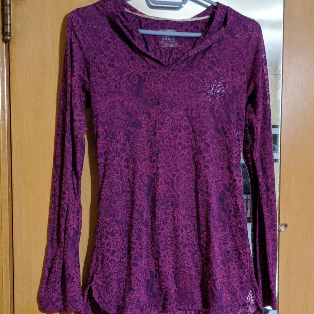 Lightweight sheer workout shirt